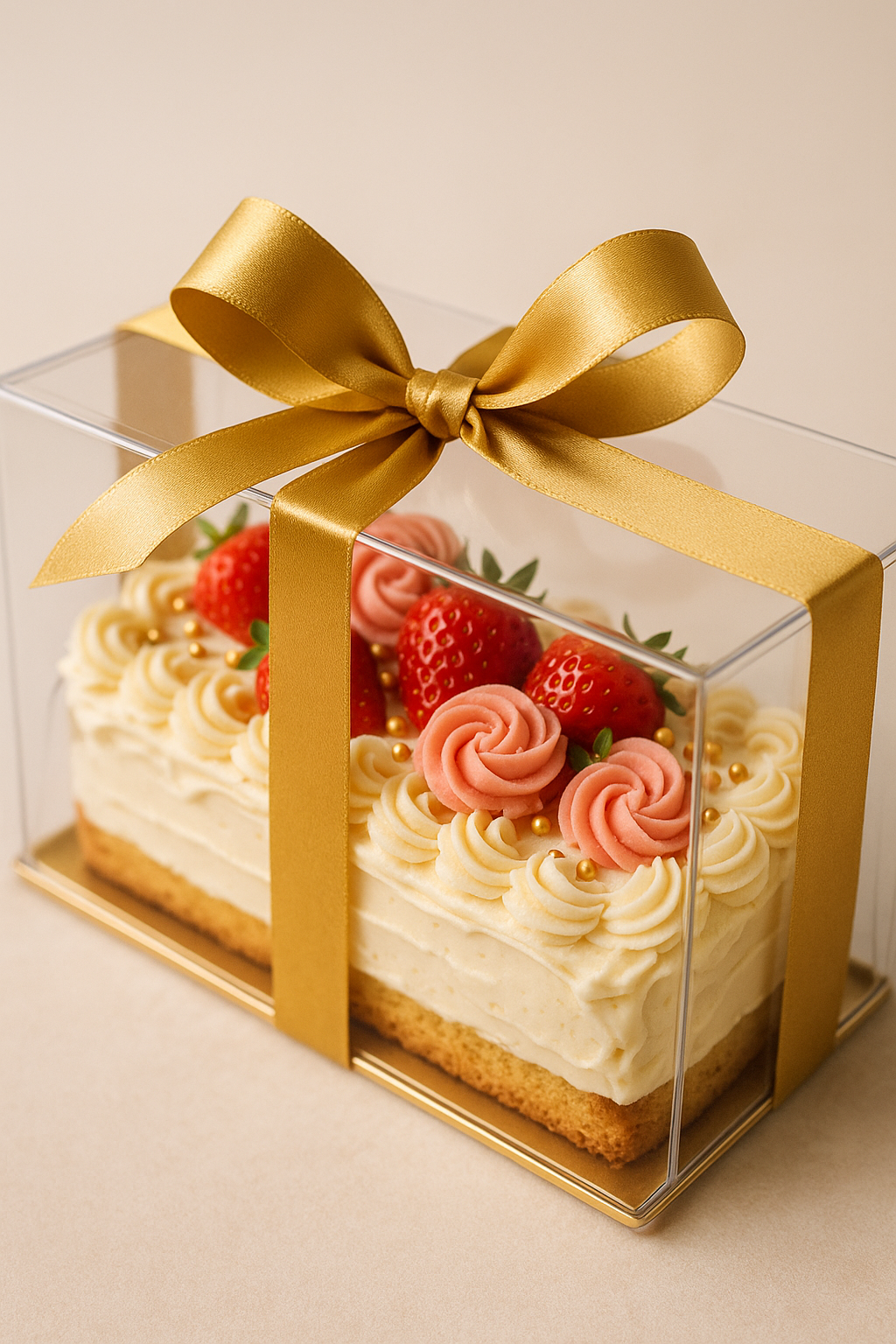 9x3x3 rectangular cake gifts with handles1