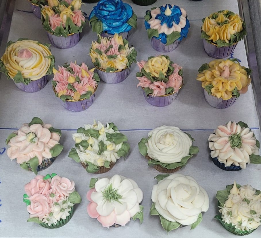 Beautiful Flower Cupcakes