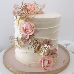 Butterfly Bloom Celebration Cake